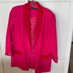 Strut & Bolt Women's Pink and Red Blazer